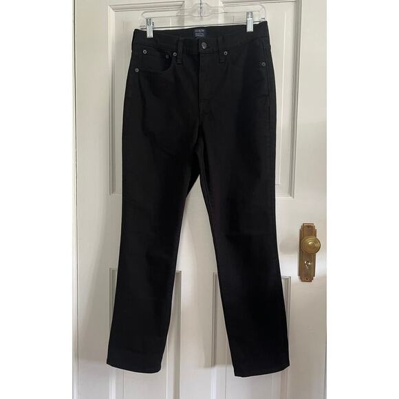J.Crew Black Essential Straight Leg Jeans Women's 28 Flawed Dark Wash Denim - Picture 12 of 13